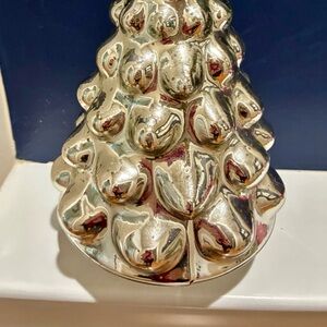 Pottery Barn 10” Mercury Glass Tree Cloche